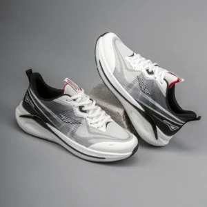 Athleisure Sports Shoes for Men in Grey and White | Low-Cut Shoes.